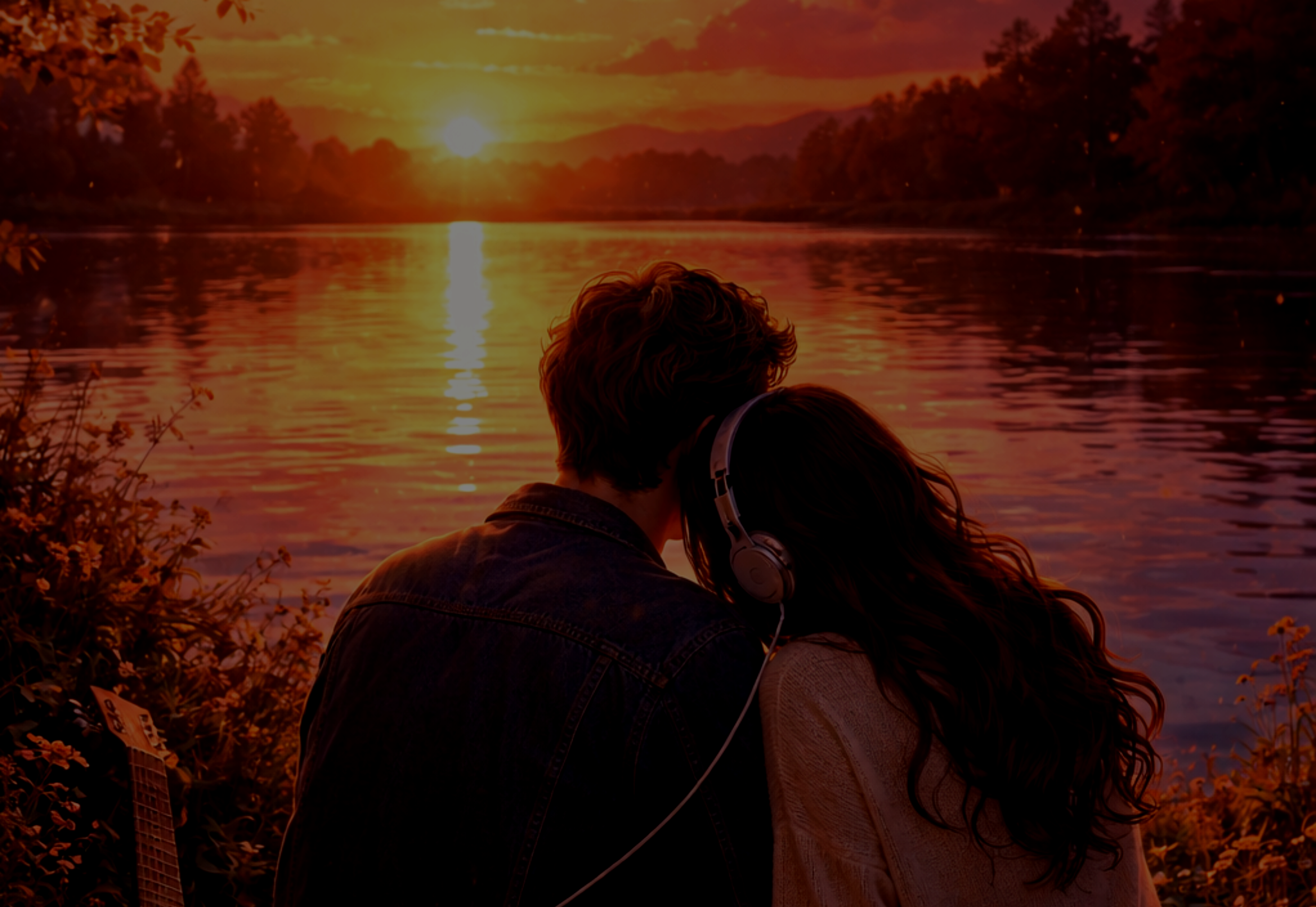 AI-generated melody for a nostalgic sunset portrait